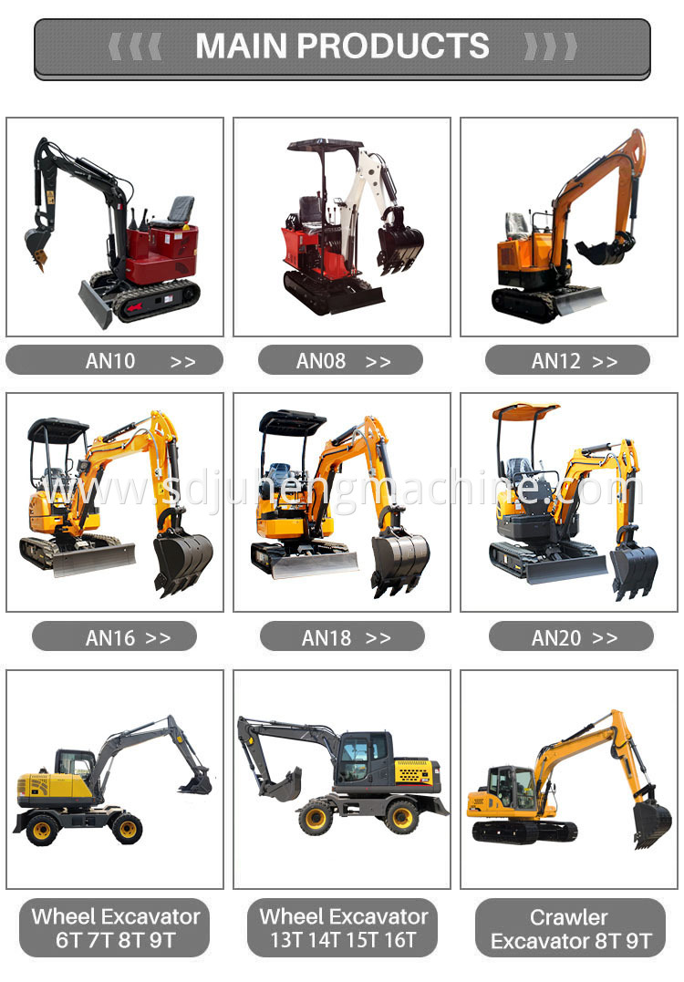 Excavator old Cheap China hydraulic 1ton mini excavator with rubber track